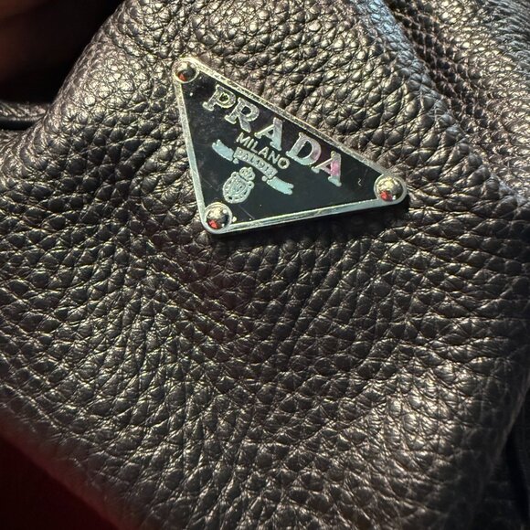 Prada  Vitello Daino Shoulder Bag Black - Picture 12 of 16